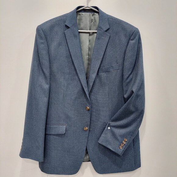 CHAPS  42R Blue Plaid Men's Blazer - Picture 1 of 11